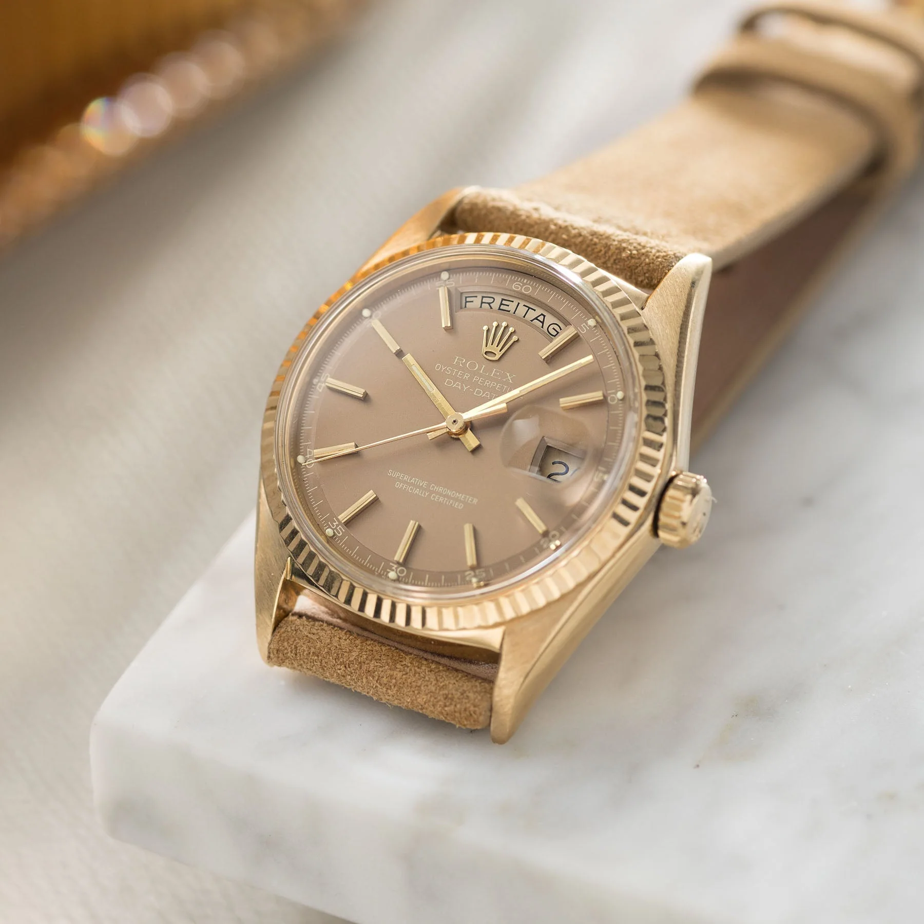 Camel Brown Silky Suede Watch Strap - Image 5