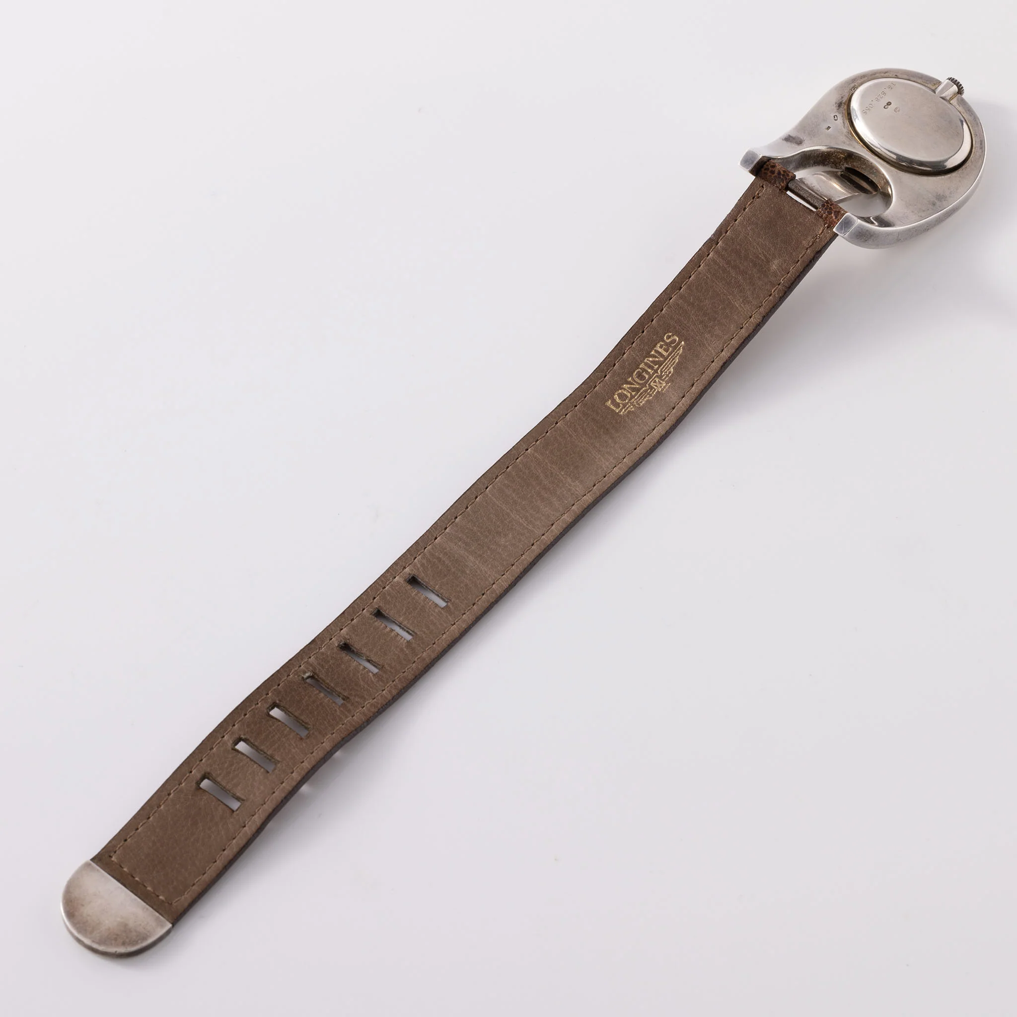 Longines Serge Manzon Sterling Silver Buckle Form Watch - Image 9