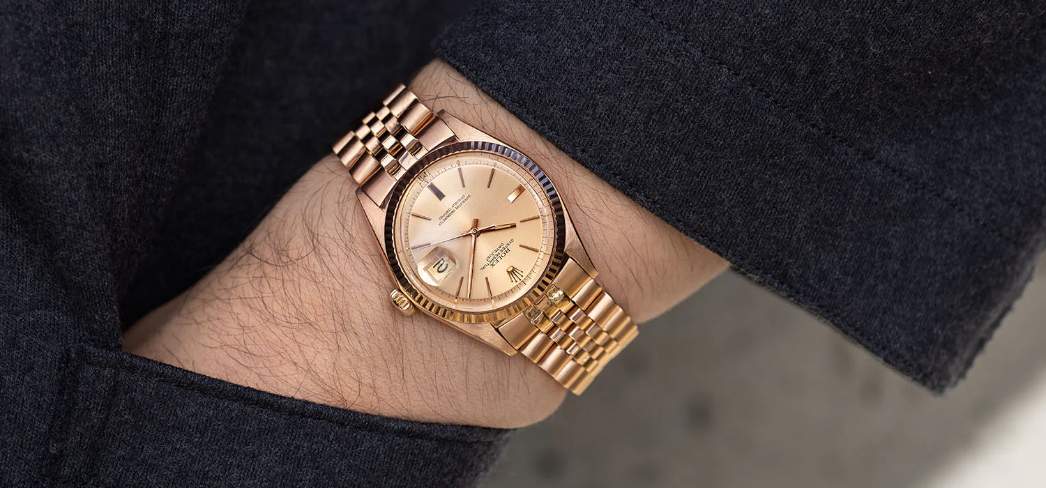 Rolex Datejust 1601 “Pink on Pink” Rose Gold Case Bracelet and Dial - Image 10