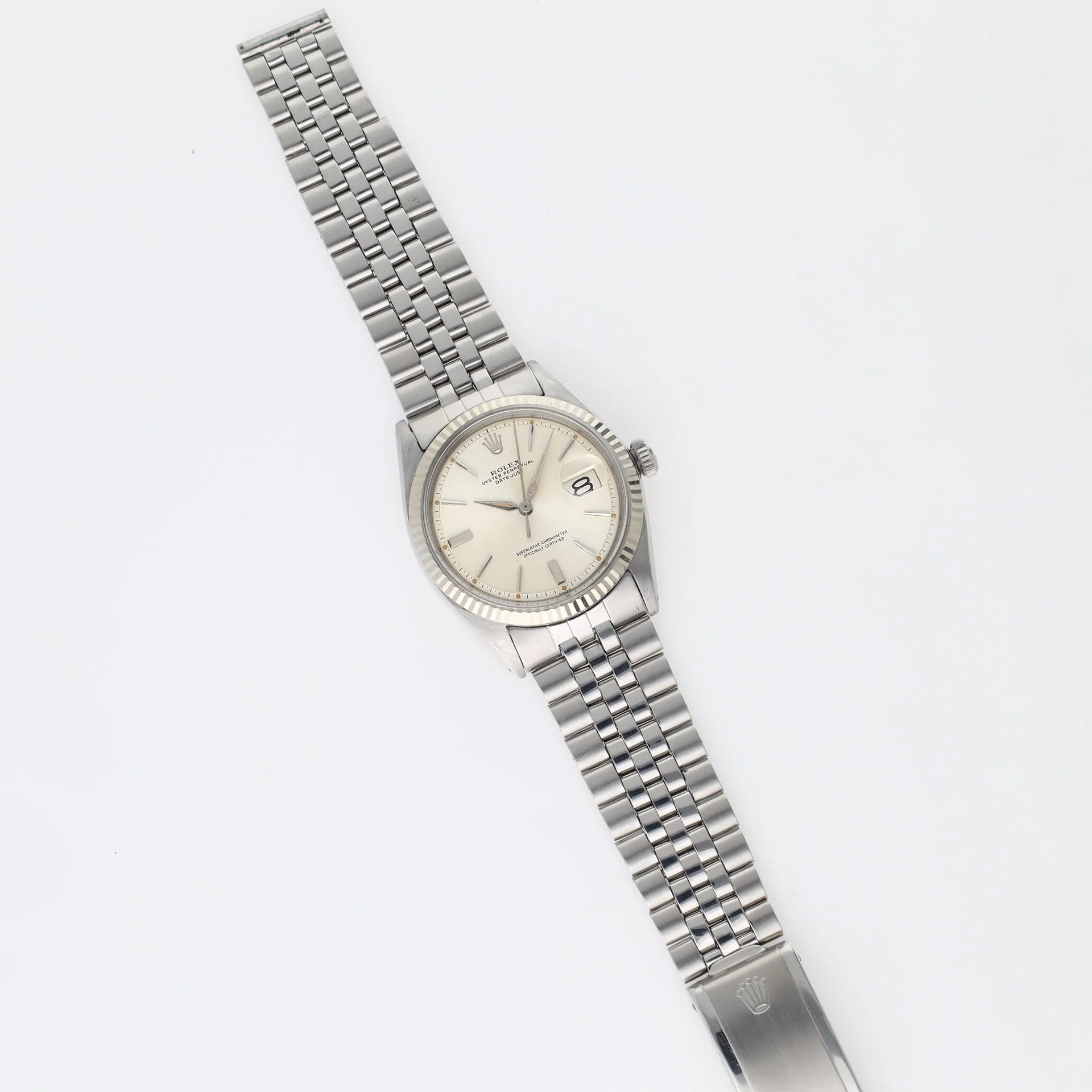 Rolex Datejust 1601 Silver Dial Alpha Hands Rare Clasp - Image 5
