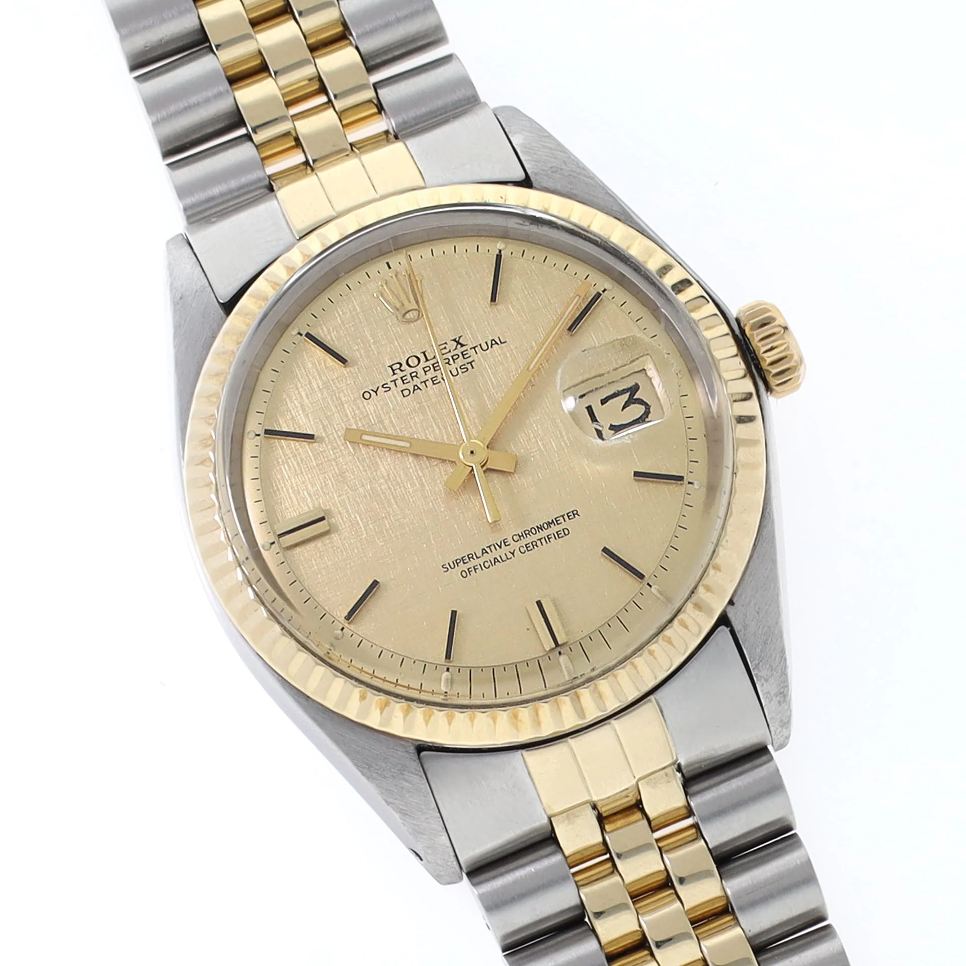 Rolex Datejust 1601 Steel and Gold Linen Dial - Image 3