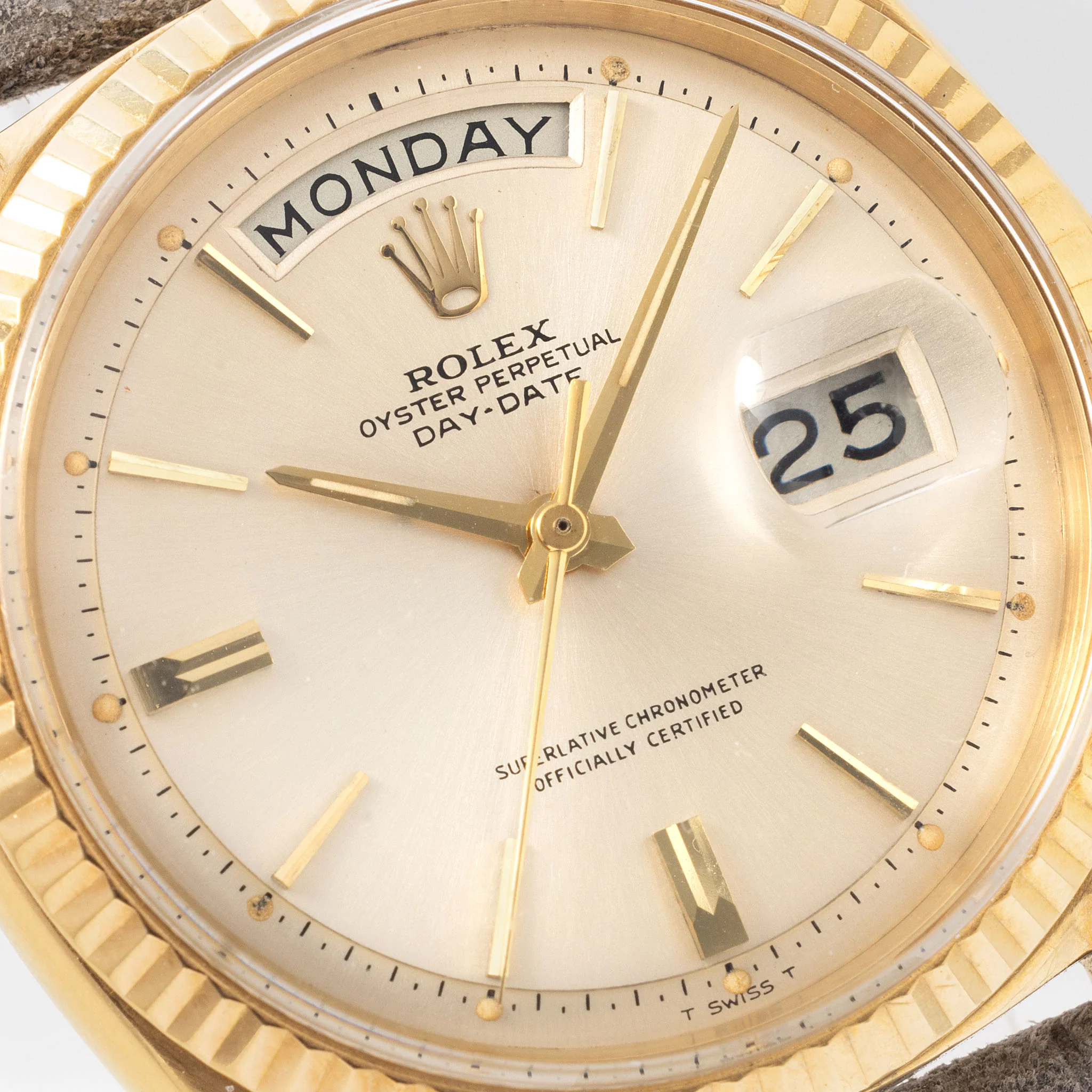 Rolex Day-Date 1803 Silver Dial with Cigarette Hands - Image 3