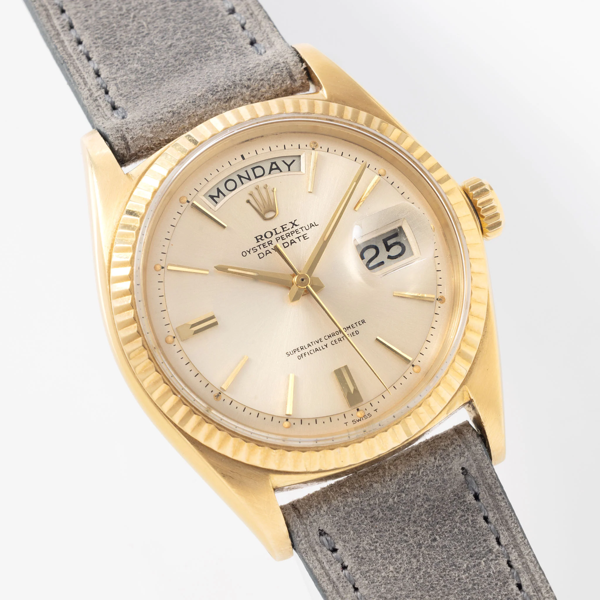 Rolex Day-Date 1803 Silver Dial with Cigarette Hands - Image 4