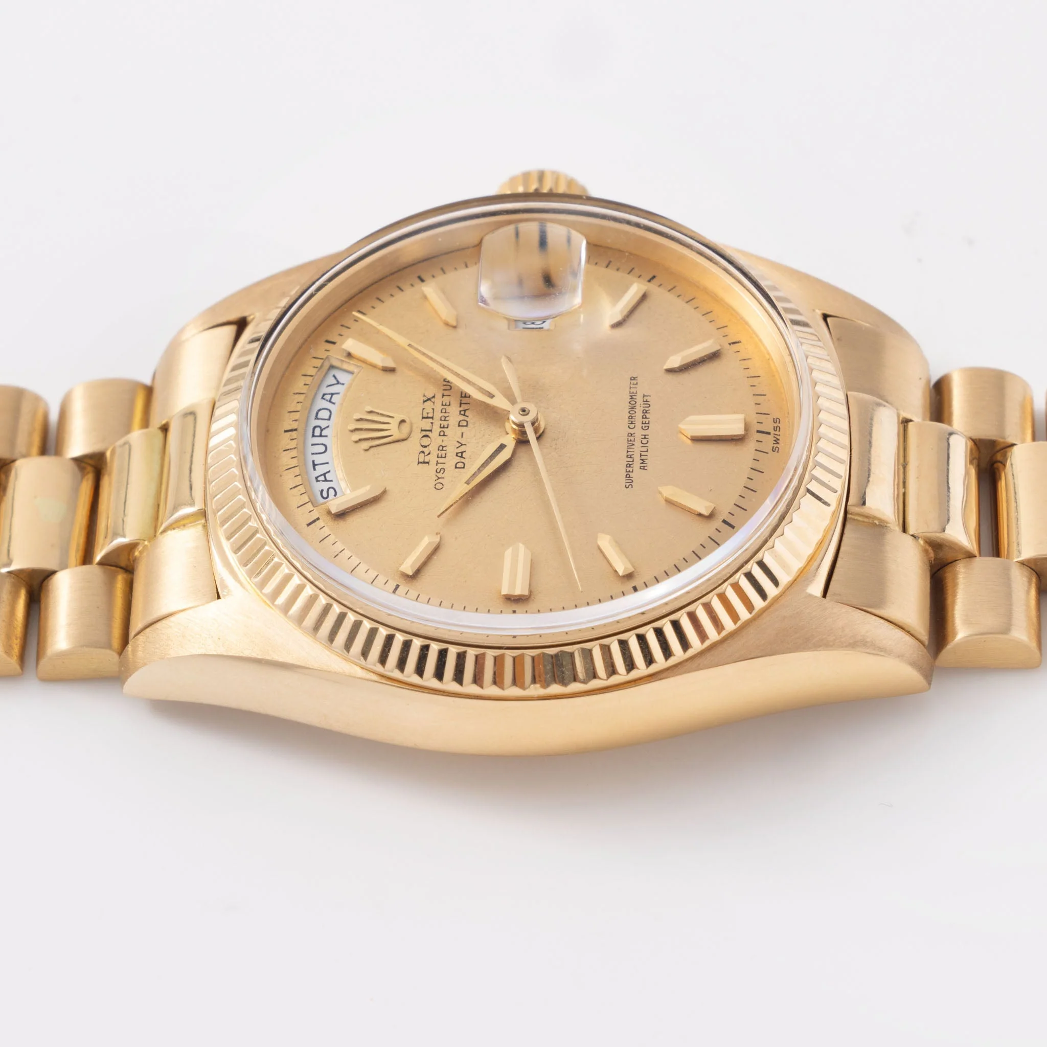 Rolex Day-Date Amtlich Geprüft Dial Big Logo Bracelet Ref 1803 - Image 9