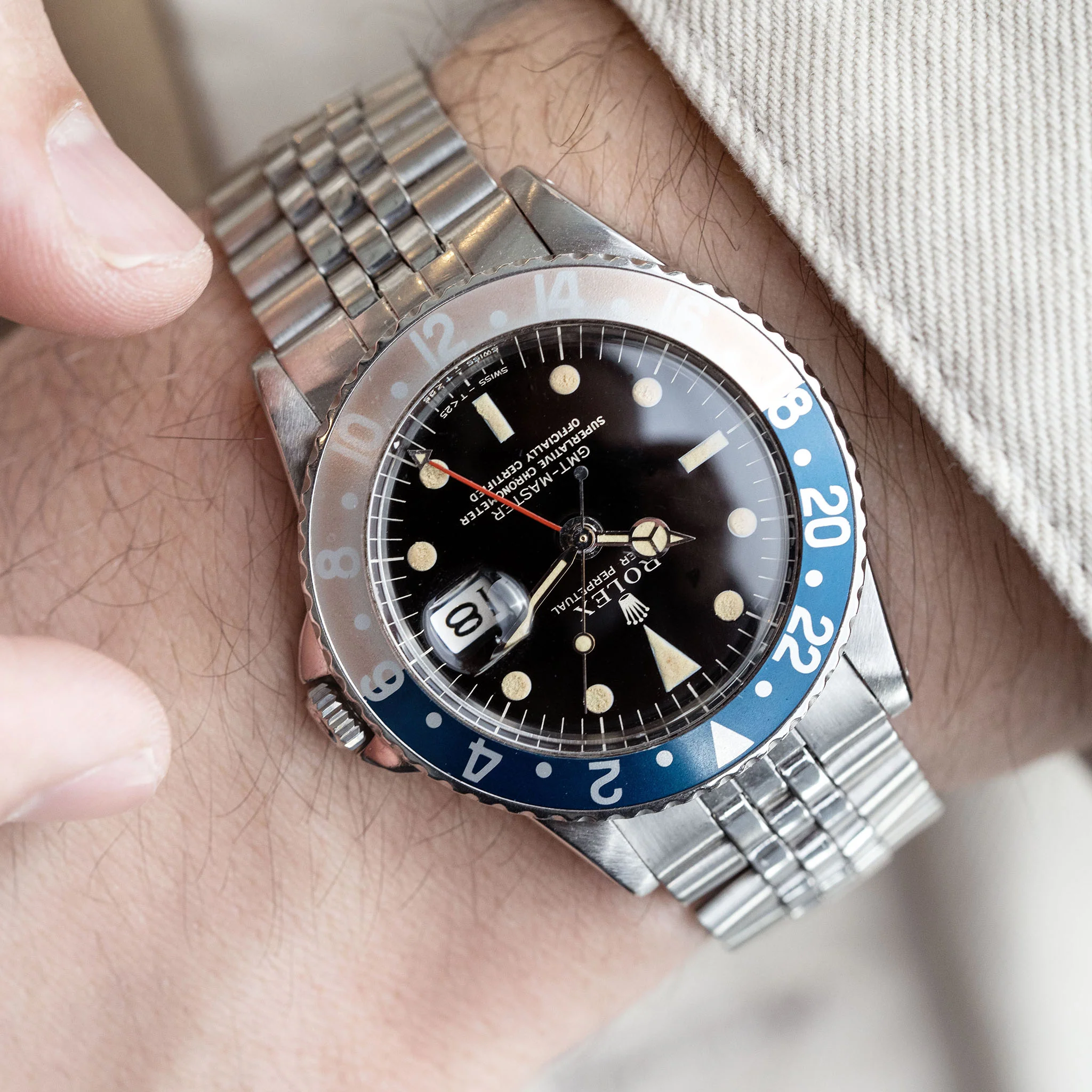 Rolex GMT-Master Ref 1675 Gilt Dial Pointed Crown Guard - Image 4