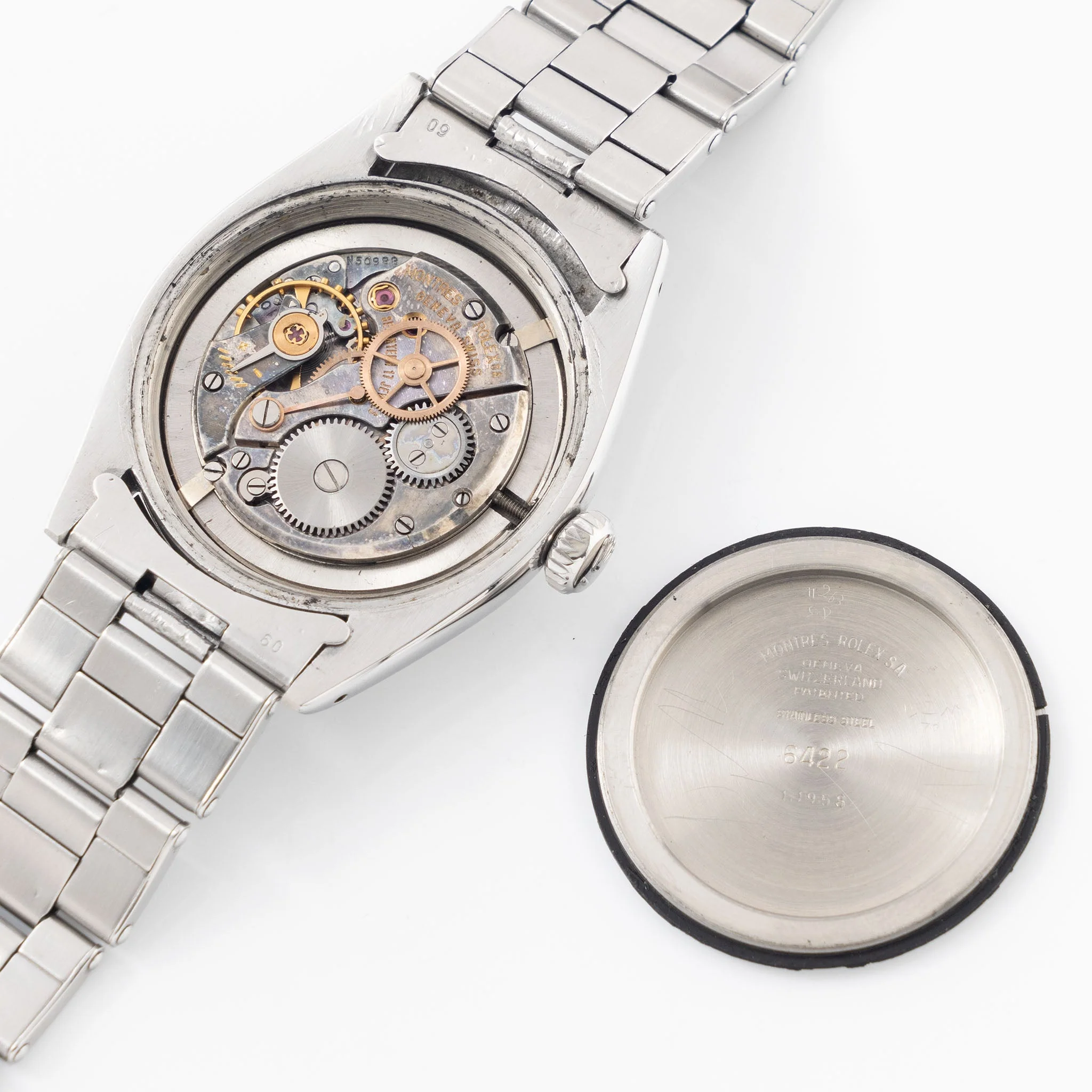 Rolex Oyster Precision Silver Chevron Dial Ref. 6422 - Image 7