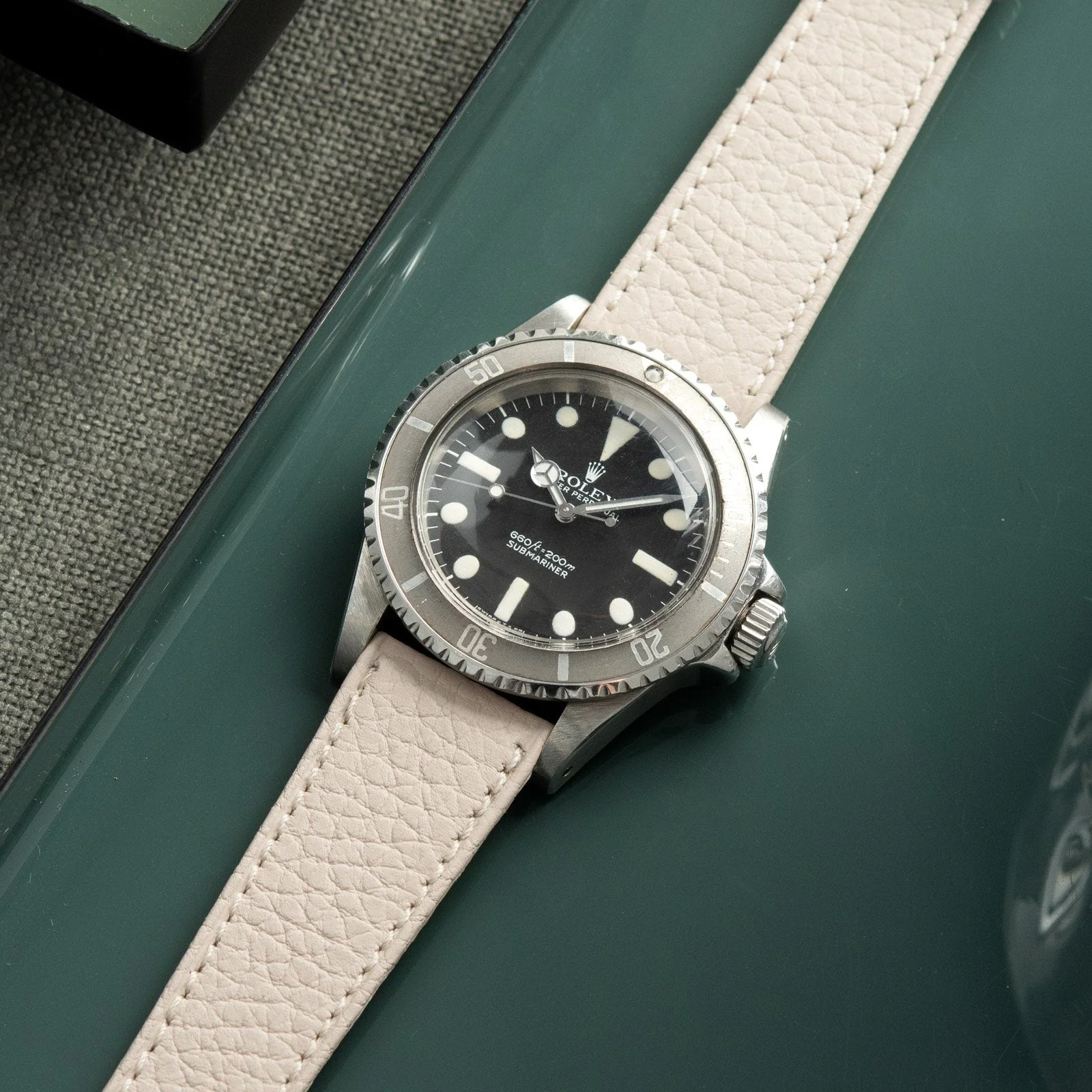 Taurillon Creme Speedy Leather Watch Strap - Image 4