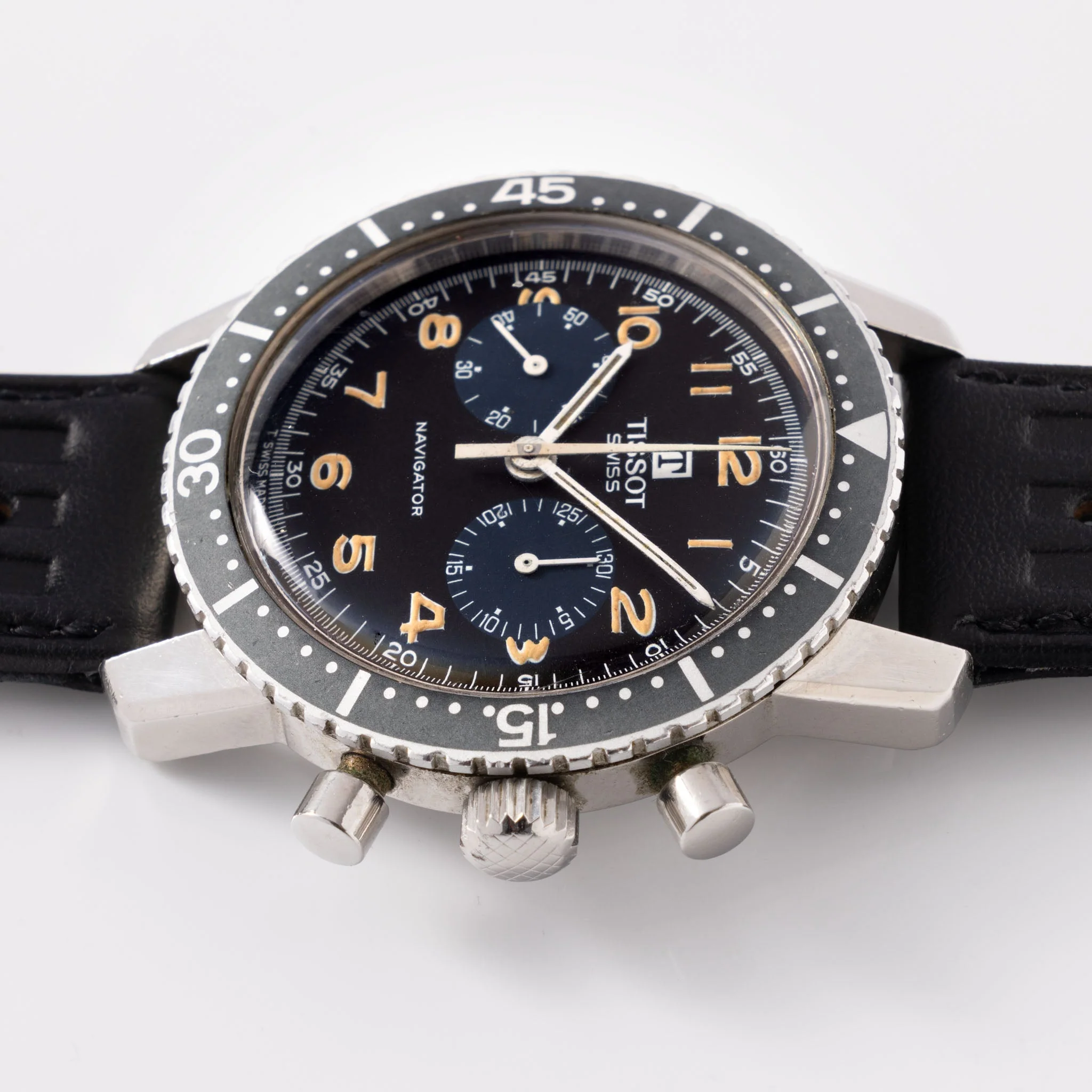 Tissot Navigator Chronograph Lemania Movement Ref 817 - Image 7